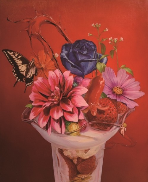 Hiroyuki AoyamaParfait, 2016Oil on canvas