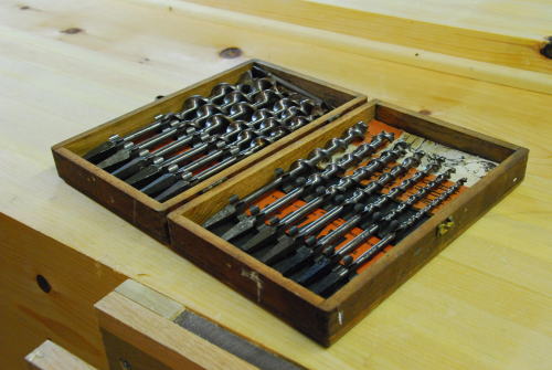 peonywoodworks:  A 1950 Irwin Bit Set I received as a Christmas Present from my father-in-law. 