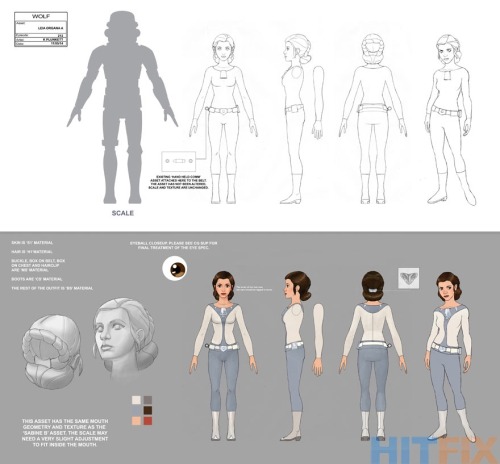 commandervisor:Exclusive Rebels concept art of Ahsoka Tano and Princess Leia Organa.