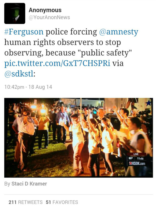 Porn Pics cognitivedissonance:  Tonight in Ferguson,