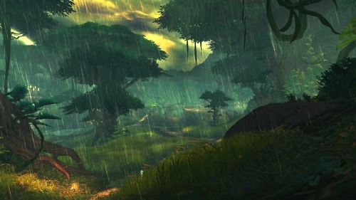 Heavy rain at Zuldazar-jungle.