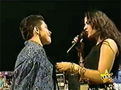 texmex-princess:  Selena showing this guy who’s boss. (x) 
