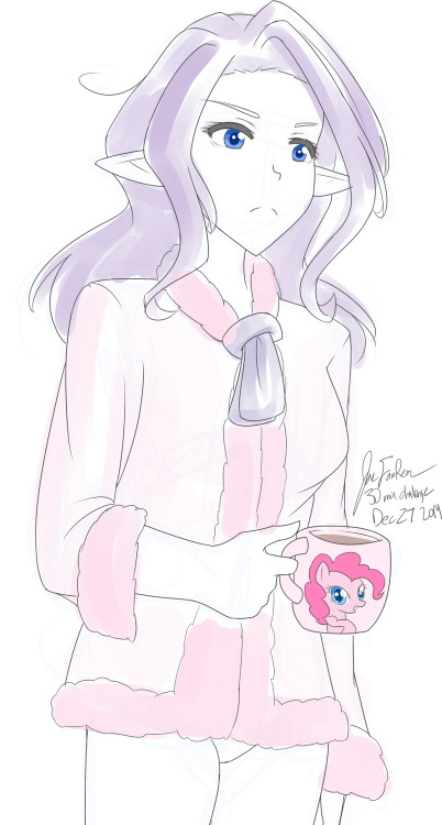 30minchallenge:  Hey kids! Get your own magic laser firing minigun! Just like when Pinkie shot all those Twilight beams! … not sure why the mug is weird. Maybe it’s the robe. Maybe the robe is mlp merch. I don’t know. 