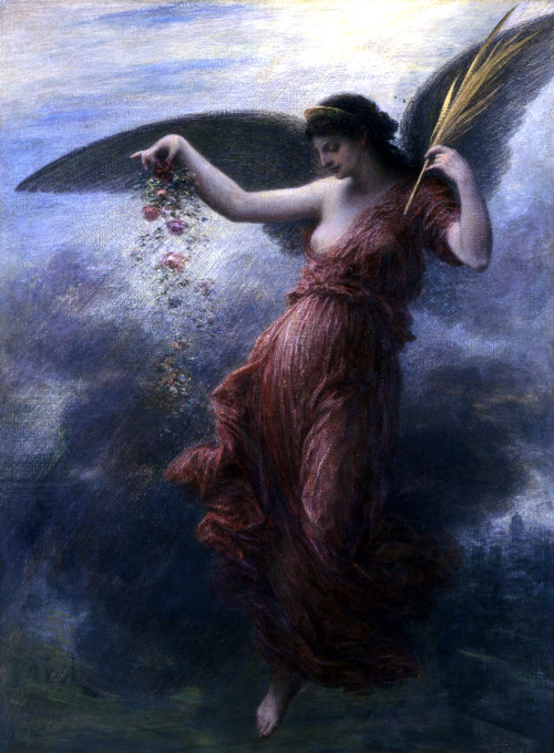 saveflowers1:Art by Henri Fantin Latour (1889) - “Immortalite.”