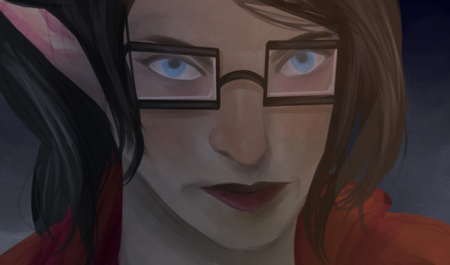 the-tevinter-biscuit: a little painting practice (using a ref) of my scary elf girl Akira. i kinda l