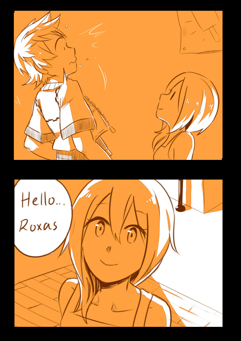 xxartistic14xx:Namine was being adorably stalk-ish in the KH2 prologue xD