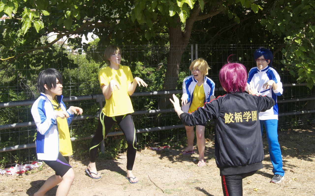 loki-friggason:  Haru / Makoto / Rin / Nagisa / Rei / YoutubeRin taming the wild