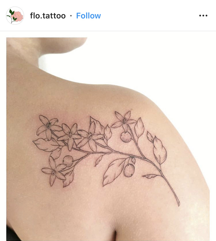 orange blossom tattoo in 2023  Forearm tattoo women White flower tattoos  Thigh tattoos women