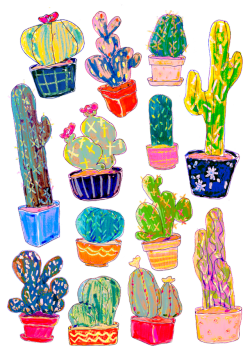 salamispots:I finally made some cacti stuff and