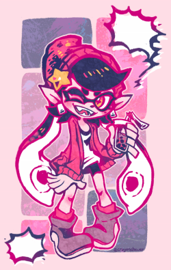 crayonchewer:   She’s in Squid Town, Callie’s back now!!!