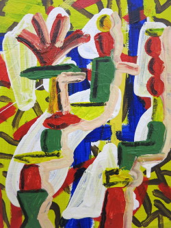 patrickcruz:Truce, acrylic on canvas, 8x10, 2014