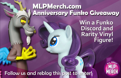 asksolarflair:mlp-merch:Join our Anniversary Funko Giveaway and win both Funko Discord and Rarity vi