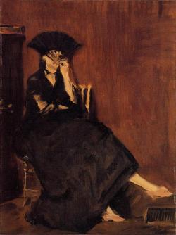 artist-manet:  Berthe Morisot with a Fan, Edouard ManetMedium: oil,canvas