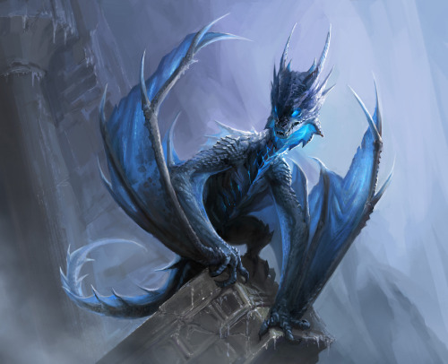 syfycity:  Frost Dragon by Jonathan Tiong http://syfycity.tumblr.com 