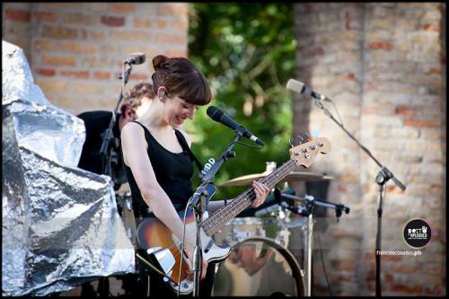 Elena & Igor soundchecking at Sexto’Nplugged in Sesto al Reghena earlier. Francesco Salso