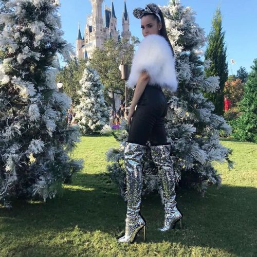 prettymissy4u:Sofia Carson. ♥I have thigh boots and a castle. ♥
