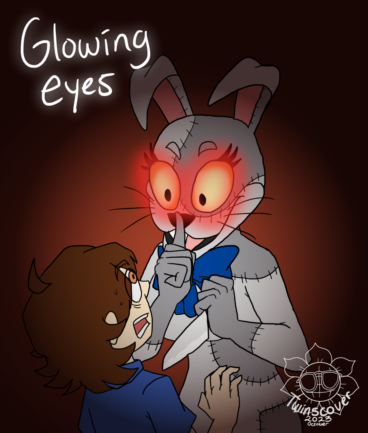 Vanny and Gregory {my first fnaf fanart in reddit}