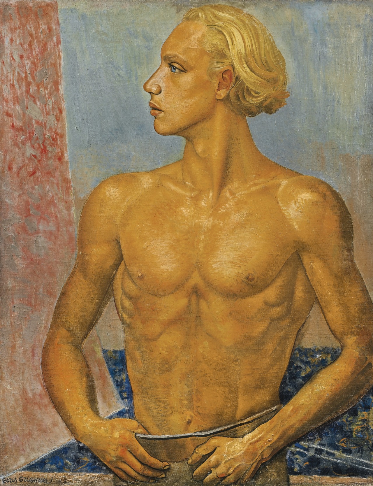 Boris Grigoriev (Russian, 1886-1939), Portrait of the artist’s son, c.1931. Oil