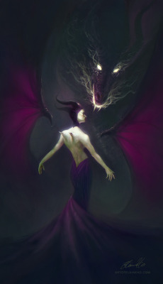 princessesfanarts:Maleficent by enveniya