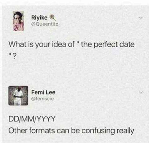 Yazılımcı esprisi: perfect date