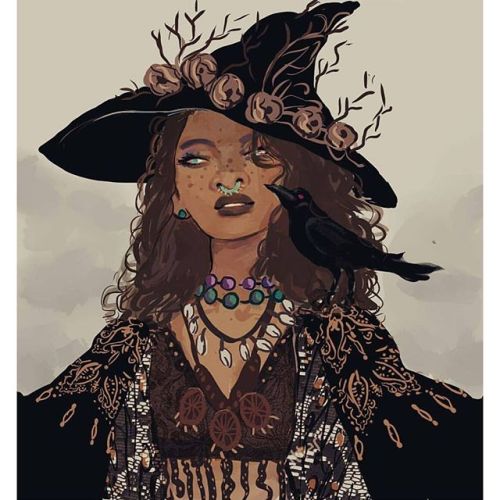 &ldquo;The Golden Witch&rdquo;, illustrated by @munadraws