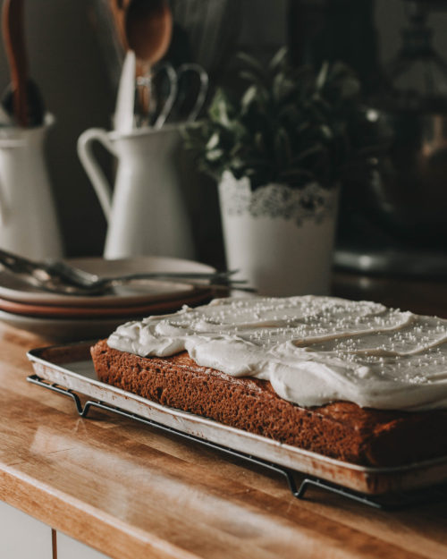 sweetoothgirl:  Pumpkin Spice Cake with Maple