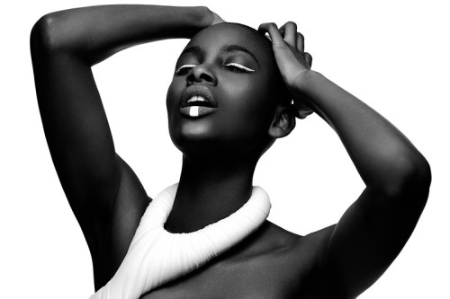 fashizblackdiary:  French model Adja Kaba.