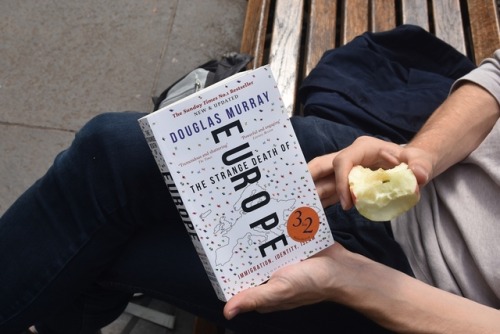 So, I Saw This Reader Eating An Apple Next To Eve, Beautiful And Frightened Eve. I Must Say, It Is A