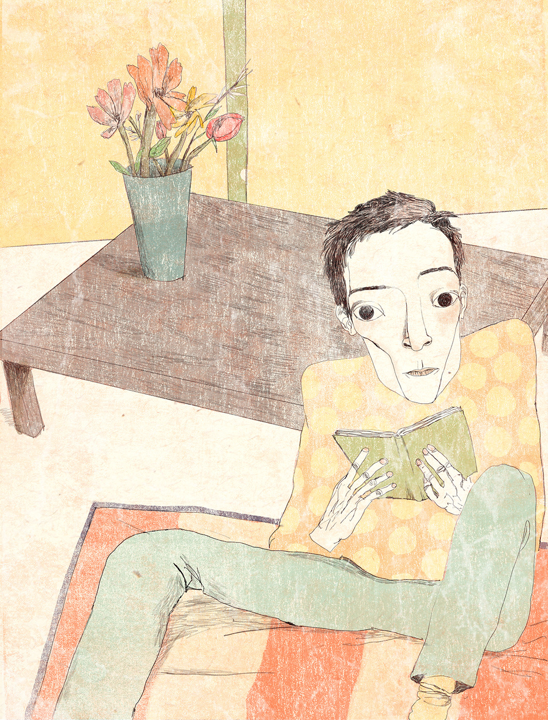 eatsleepdraw:  Reading A Book by Charlo Frade checkiiii more out on my behance 