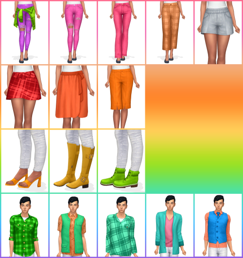 Dream Home Decorator Clothes in Sorbets RemixAll clothing from the Dream Home Decorator Game Pack re