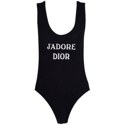Preowned 1990&rsquo;s Christian Dior Jadore Black Bodysuit Top ❤ liked on Polyvore (see more Chr