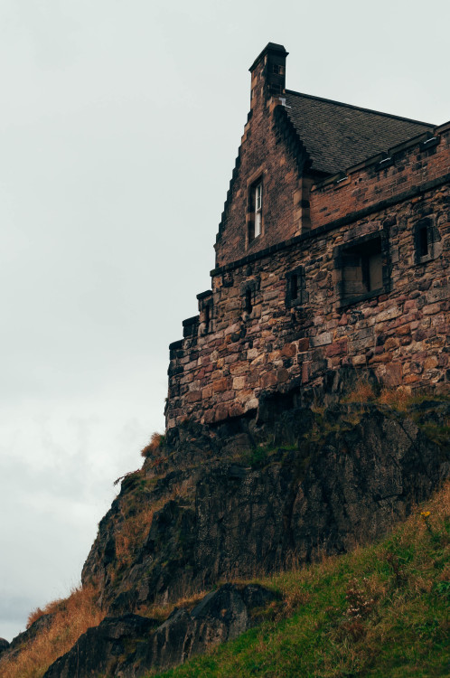 Rock and stone. Edinburgh, Scotland.