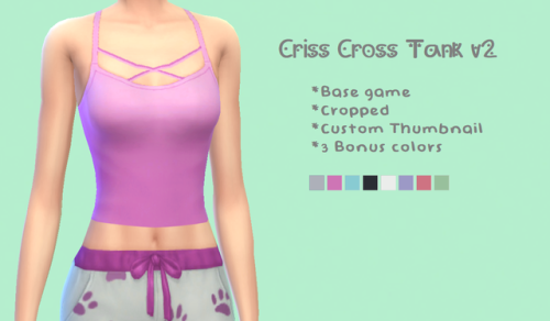Criss Cross Tank v2Please note you can only have either Version 1 or Version 2 in your game. Both wi