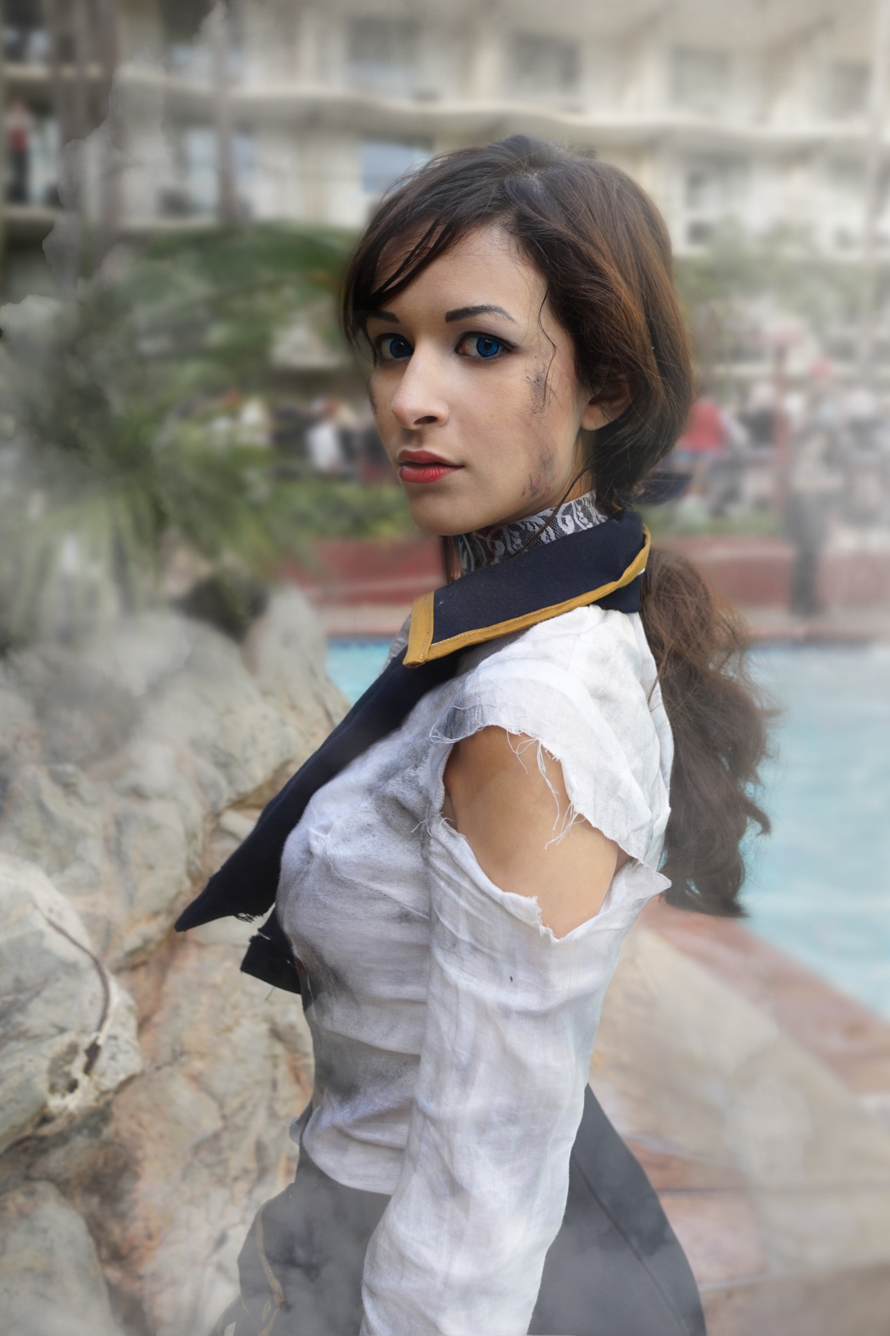 aicosu:  Aicosu as battle damaged Booker Dewitt and Elizabeth from Bioshock Inifite