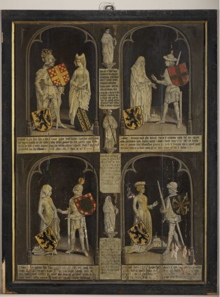 Part of a series of 17 paintings of counts of Flanders and abbots of Ten Duinen, 1480