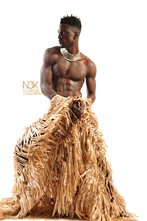 rawnoire:NATIVE SON | Nigerian model: Olawale B. Ajibola | wardrobe designer: Cotrice Love | artisti