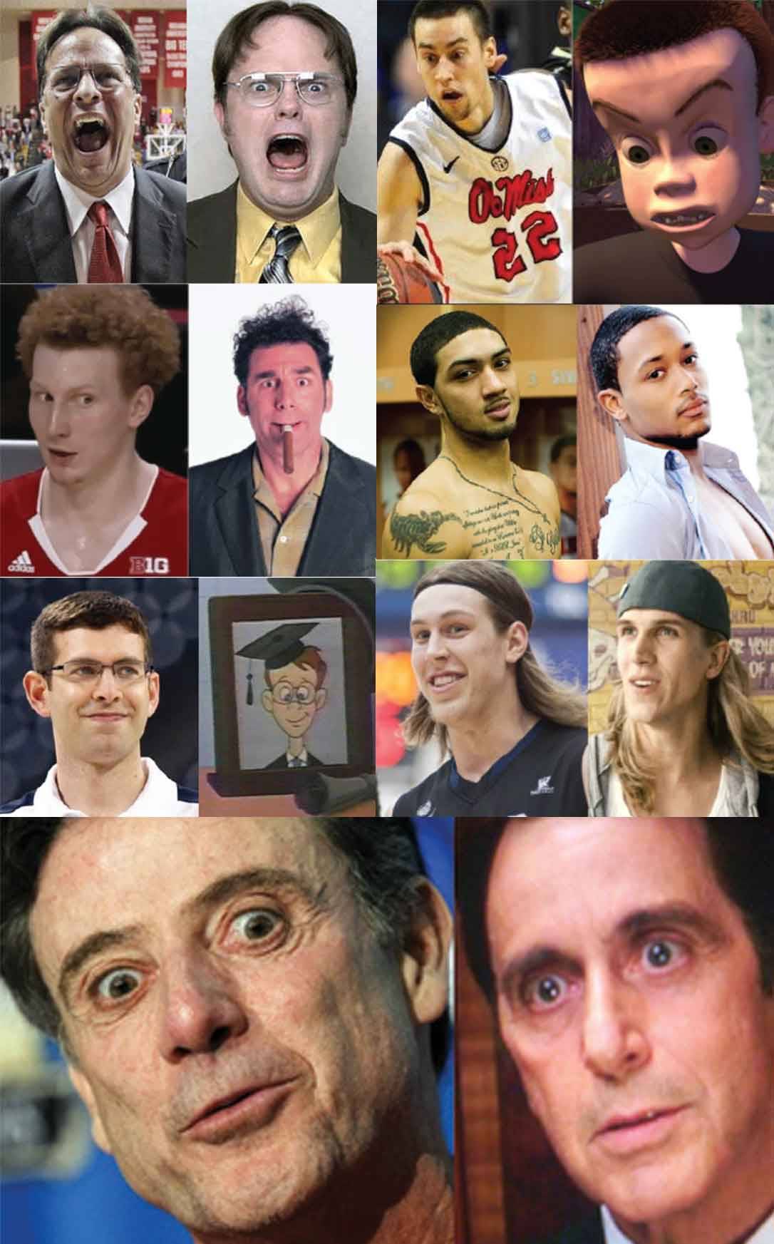 NBA Doppelgangers | Tom Crean | Dwight Schrute Mike Brusewitz |...