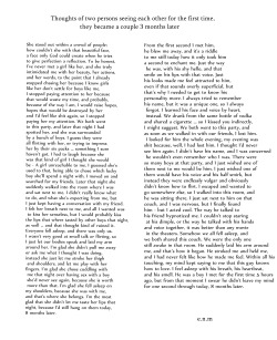 coachela:  What I really love about this story is that you can see the differences of how a girl and how a boy thinks. How he thinks he’ll never have a chance with her while the girl is already secretly falling in love with him. Also how he judges her