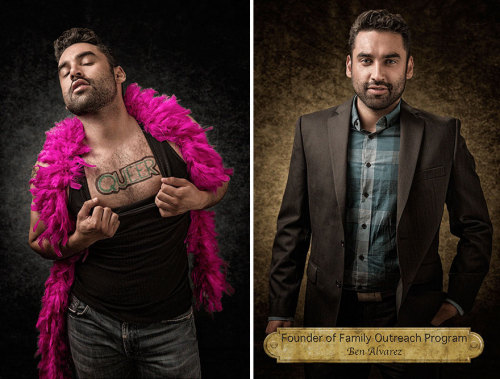 cubebreaker:  Former Marine turned photographer Joel Parés’ series Judging America used real people dressed as stereotypes to remind us to not judge a person based on their tattoos, clothing, ethnicity, profession, or sexual orientation, but on their
