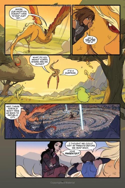 espanolbot:Preview of Legend of Korra: Turf Wars, Via Amazon.Awwww!A page of the visit behind the cu