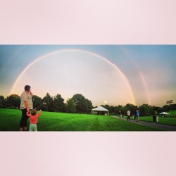 Double rainbow!❤💛💚💙💜