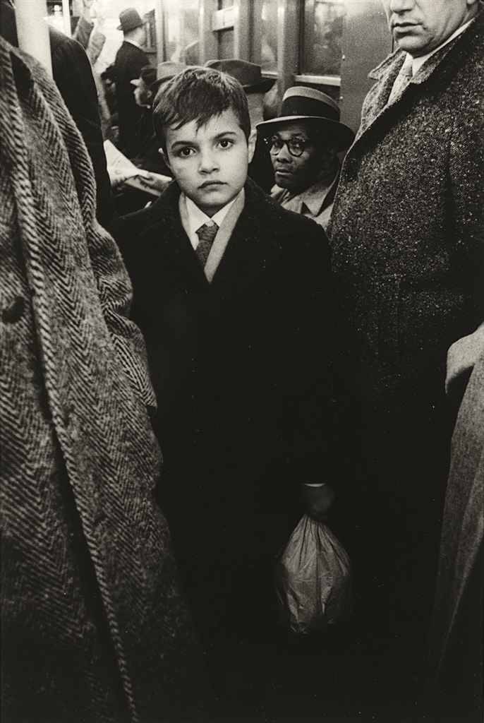 First Time User — Boy in the Subway, 1956 photo by Diane Arbus