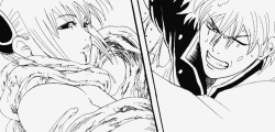 hajime-nii:  Gintama relationships: Gintoki &amp; Kagura  &ldquo;He hasn’t withered. I won’t let him wither. We may be little branches… but if the branches break, then the tree really will wither. So I won’t break. Even if winter comes and the