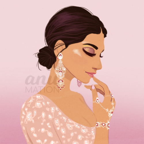 Sonam Kapoor illustration. I feel like this illustration turned out exactly how I envisioned it&