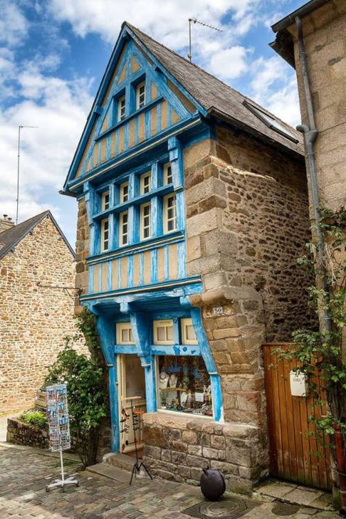 Sharm of medieval times. The house in Dinan, in the Côtes-d'Armor department in northwestern France.