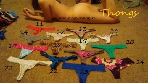 buy my panties   :)   so I can get morenicole-pantygirl.tumblr.com^^ i figured out how to make the l