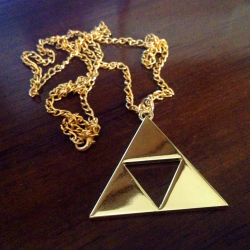 universityofhyrule:  My Triforce necklace “ヽ(´▽｀)ノ”