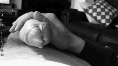tanyateases:  After teasing your cock every single day for the last two weeks, all it needed was a gentle touch.