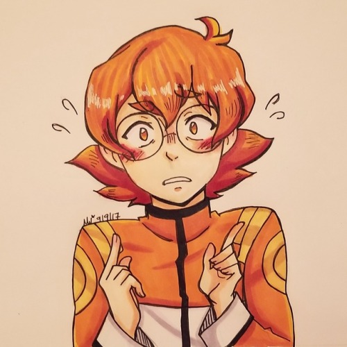 skialdi: Flustered Pidge for the expressions challenge. Requested by @legendofaghoststory