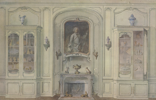 Salle a manger Louis XV, montrant la niche … = Louis XV Dining Room, Showing the Niche …Georges Rémo